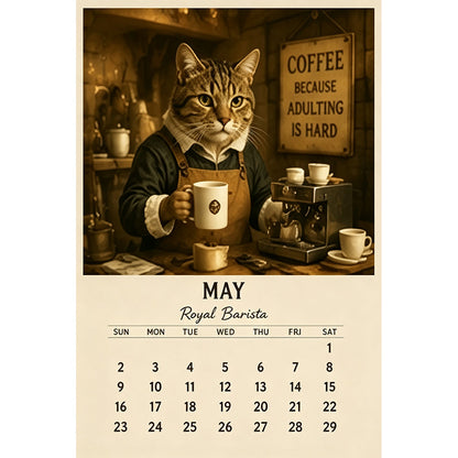 🐱2027 Medieval Cats Doing Modern Jobs Calendar