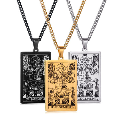 🔮 Mystical Tarot Card Pendant Necklace