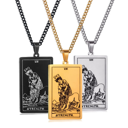 🔮 Mystical Tarot Card Pendant Necklace