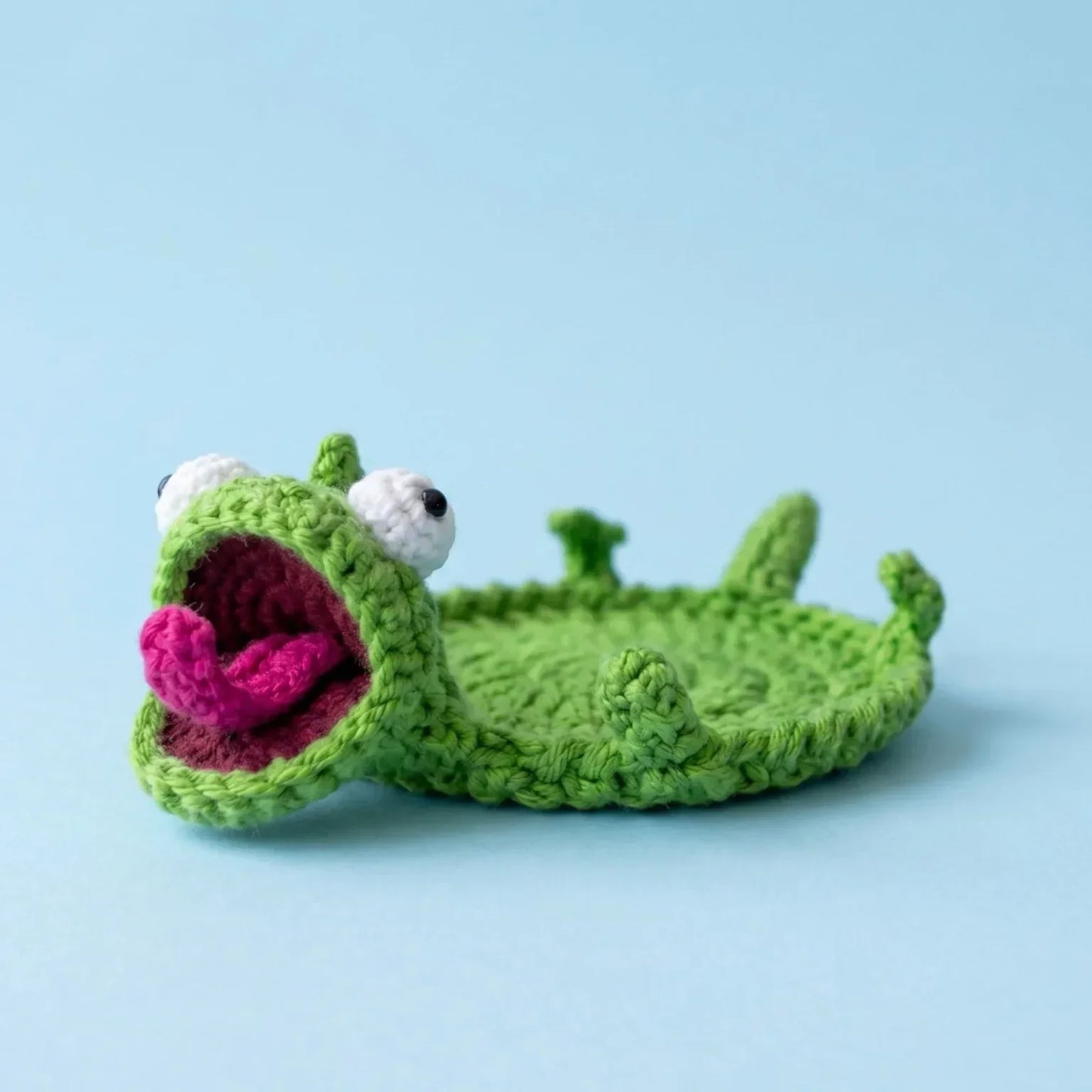 ☕Funny Lizard Crochet Coaster
