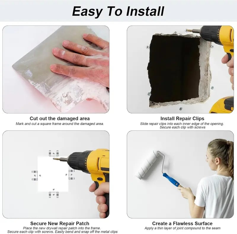 TYIIPLUS™ Professional Drywall Repair Clips Kit