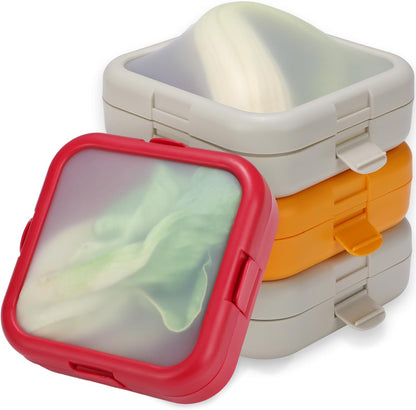 Silicone Containers for Storing Fruits and Vegetables, Designed to Prevent Oxidation