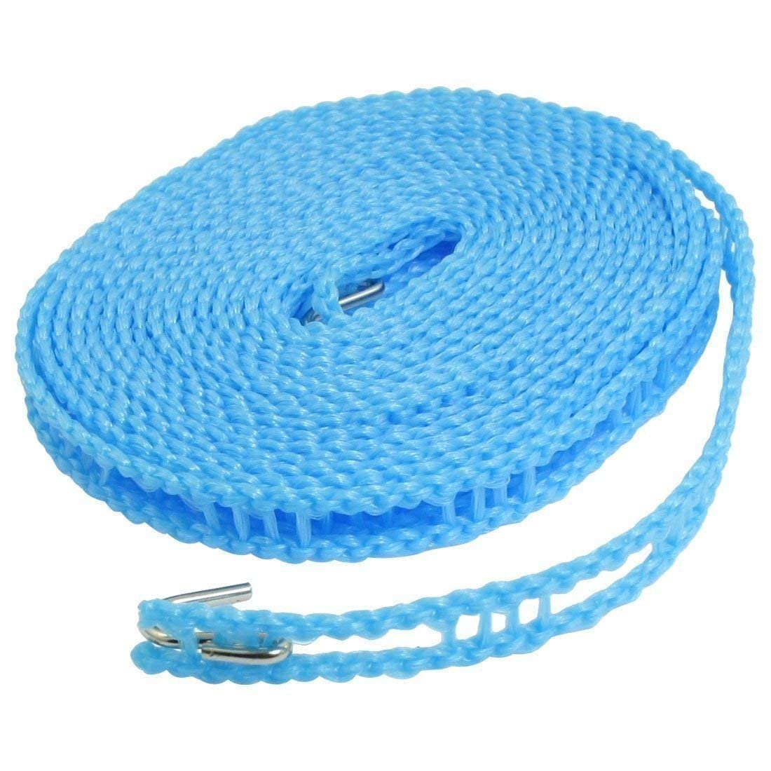 5M Windproof Anti-Slip Portable Clothesline with Hooks