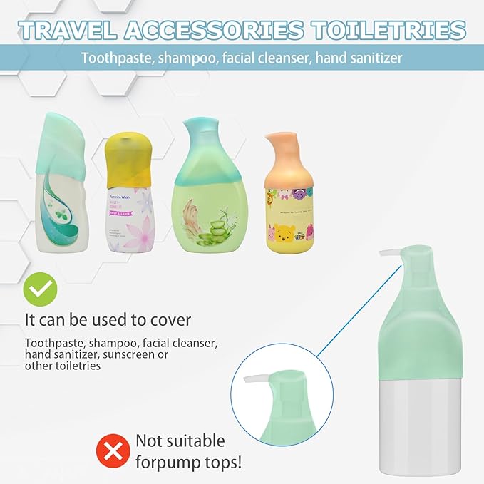 8PCS Silicone Travel Bottle Sleeves