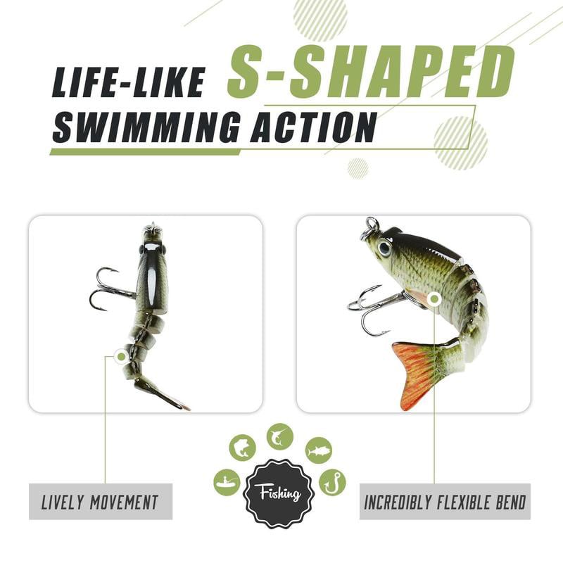 🎣 2" Lifelike Fishing Lures — Freshwater & Saltwater Ready