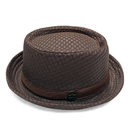 Summer Breathable Mesh Pork Pie Hat