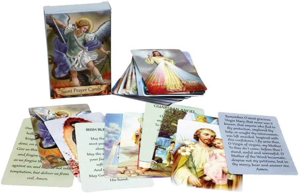 ✝️ Catholic Genuine Leather Holy Card Holder – Pocket Prayer Card Organizer with Snap Closure