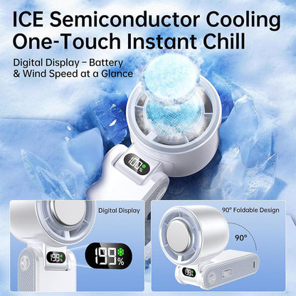 Pro Handheld Portable fan with Turbo Cooling