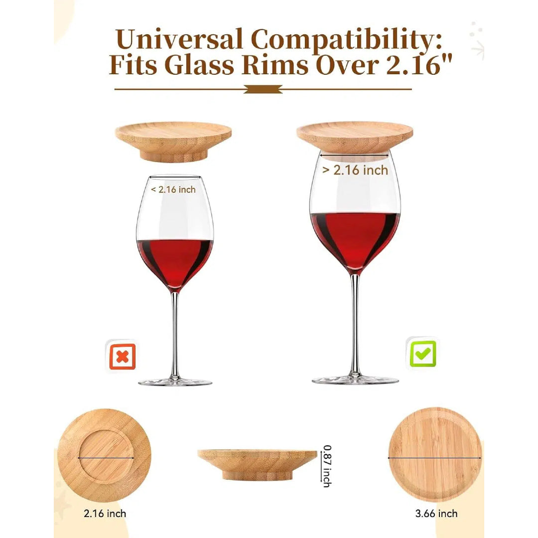4 Pcs Wine Glass Charcuterie Topper