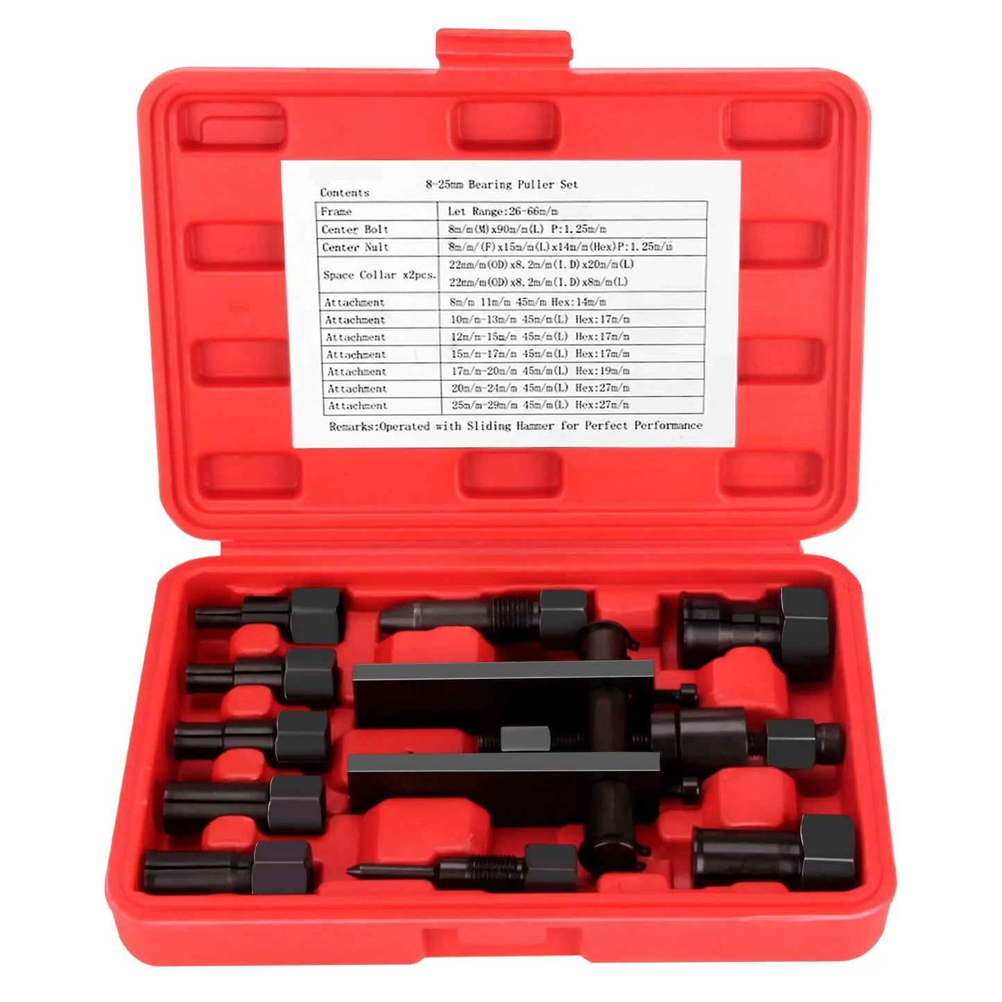 10PCS Blind Hole Bearing Puller Kit – Motorcycle Wheel Inner Bearing Removal Tool Set (0.31"–0.98")