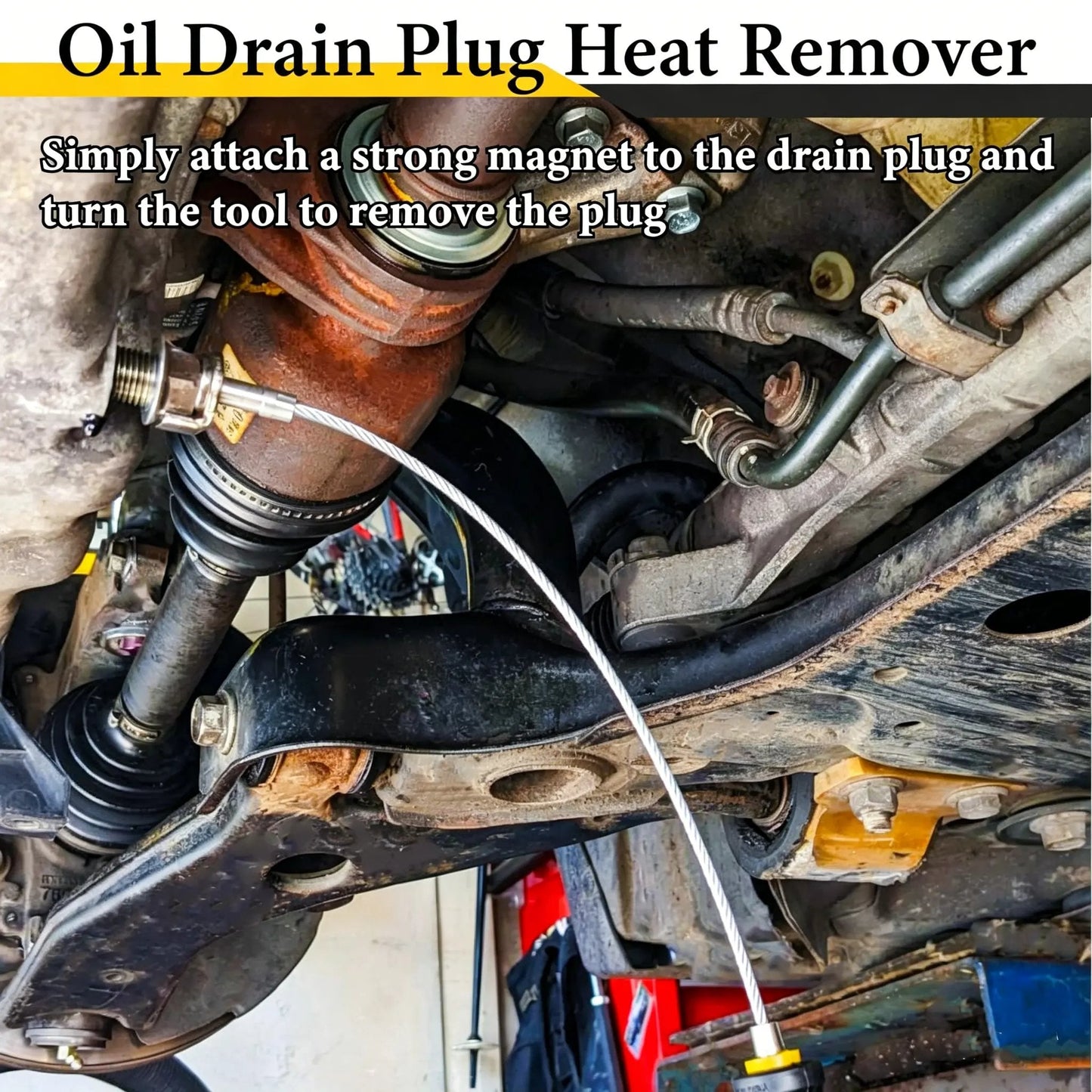 🔥Strong Magnetic Oil Drain Plug Remover Tool