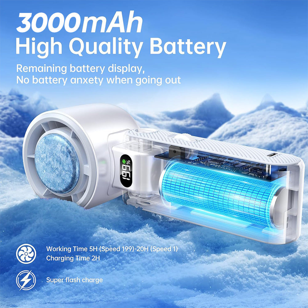 Pro Handheld Portable fan with Turbo Cooling
