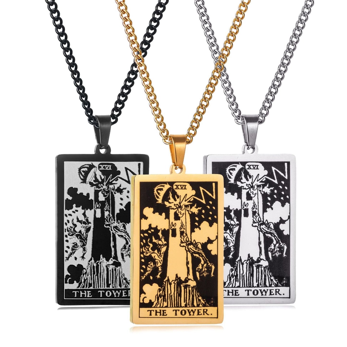 🔮 Mystical Tarot Card Pendant Necklace