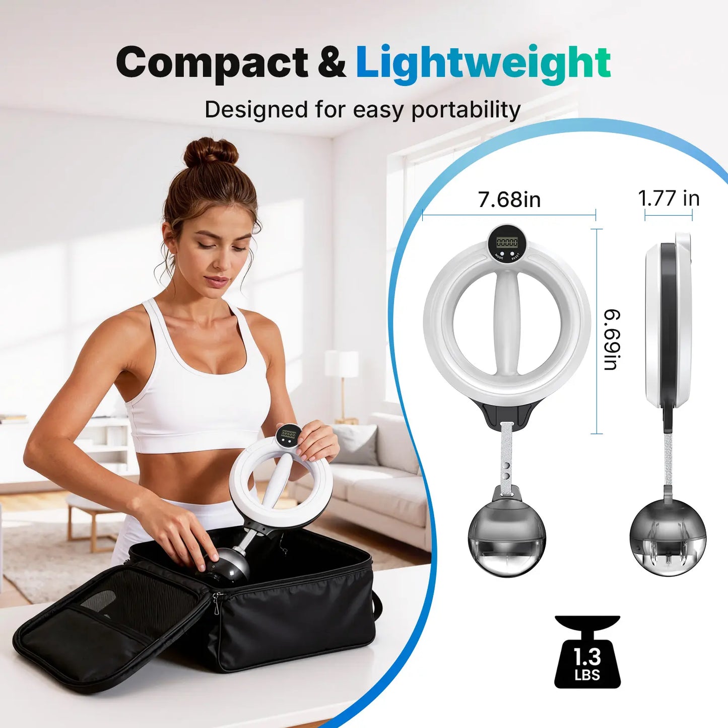 TyiiPLUS 360° Rotating Wrist & Forearm Trainer with LED Display for Men and Women