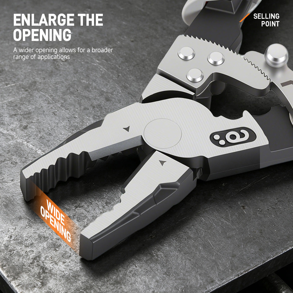 Heavy-Duty Ratchet Locking Pliers, Adjustable Multipurpose Hand Tool for Clamping, Gripping, Fastening & Maintenance