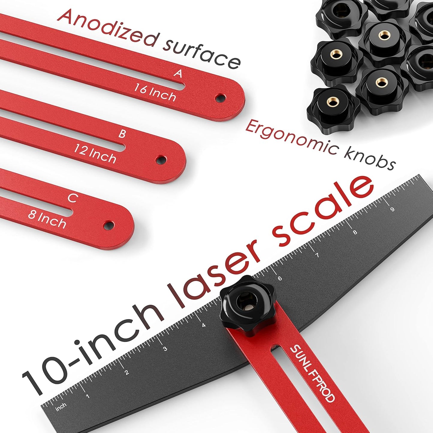 Professional Adjustable Stair Tread Template Tool Set