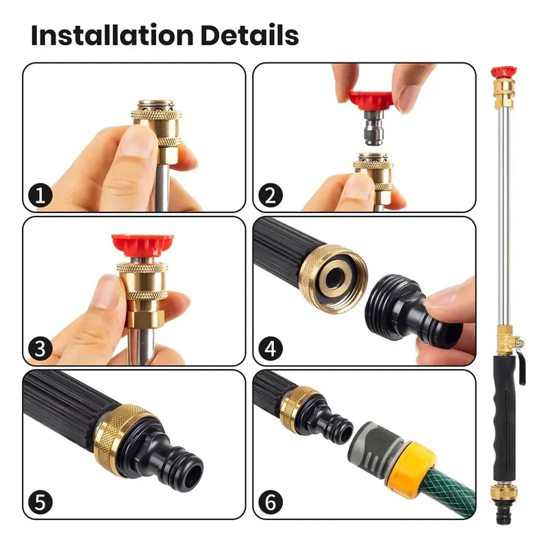 Jet Nozzle Power Washer for Garden Hose