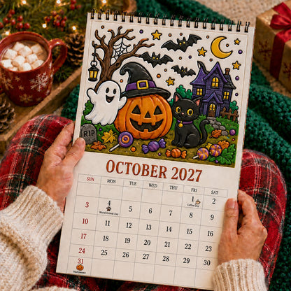 🎨Color Your Year 2027: Creative Coloring Calendarr📅