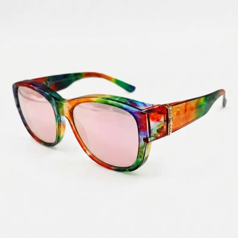 TYIIPLUS™ Polarized Fit-Over Sunglasses for Women - Stylish UV400 Over-Glasses Sunglasses for Prescription Eyewear