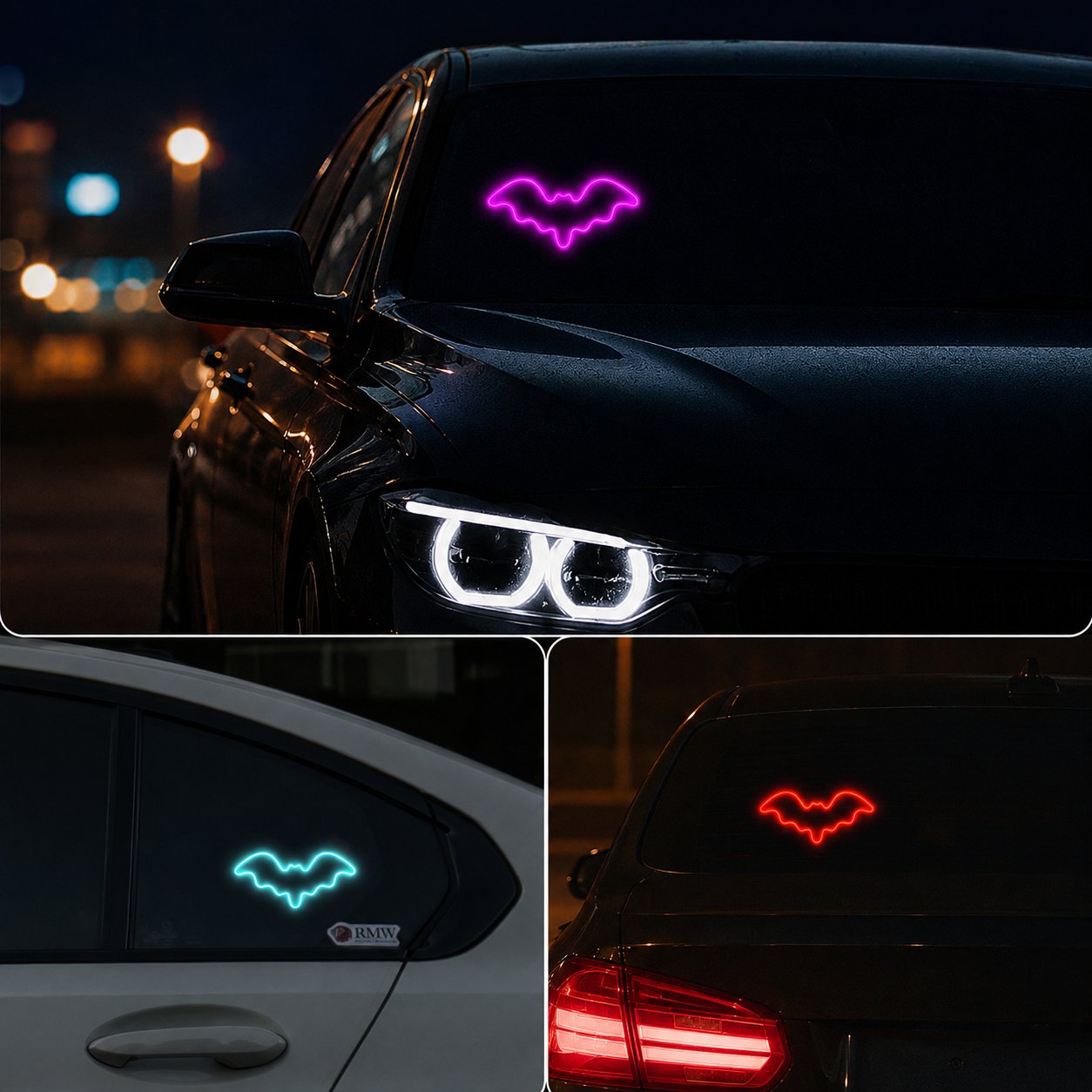 🦇Solar-Powered Bat Night Car Light