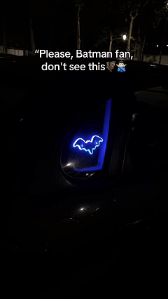 🦇Solar-Powered Bat Night Car Light