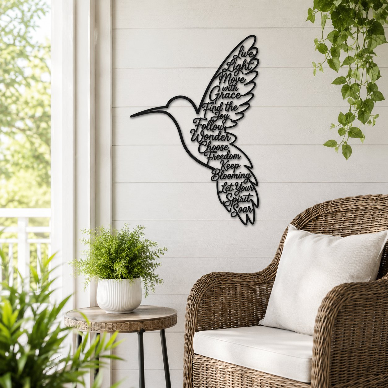 🐦Keep Blooming Hummingbird Wall Art