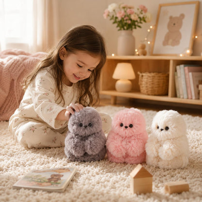 👀Cute AI shy Emotional companionship robot doll bag charm plush toy👜-It can sing, turn its head, and learn to speak🤖