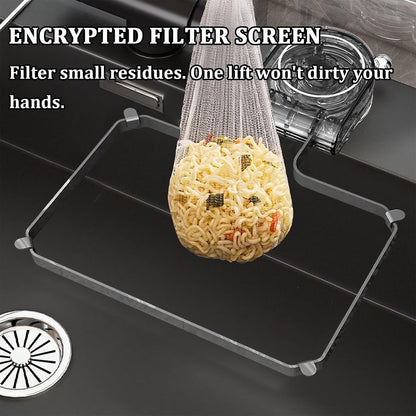 Kitchen Sink Strainer Basket with Suction Pad – Includes 50 Disposable Mesh Bags