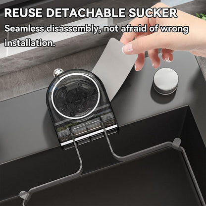 Kitchen Sink Strainer Basket with Suction Pad – Includes 50 Disposable Mesh Bags
