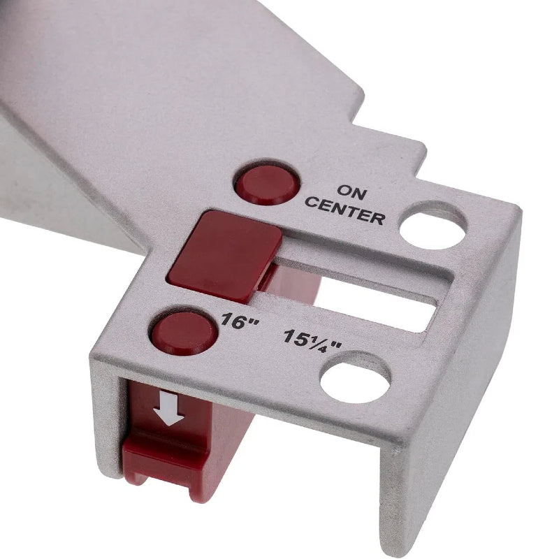 TYIIPLUS™ 16" On-Center Stud Layout Tool | Adjustable Aluminum Framing Jig with Comfort Grip Handle