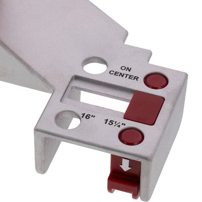 TYIIPLUS™ 16" On-Center Stud Layout Tool | Adjustable Aluminum Framing Jig with Comfort Grip Handle