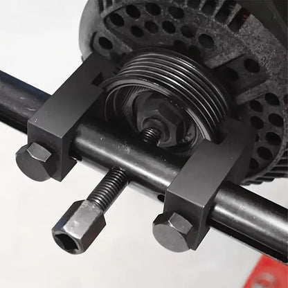 Adjustable Crankshaft & Power Steering Pump Pulley Removal Tool – Adjustable Puller with Ratchet Wrench
