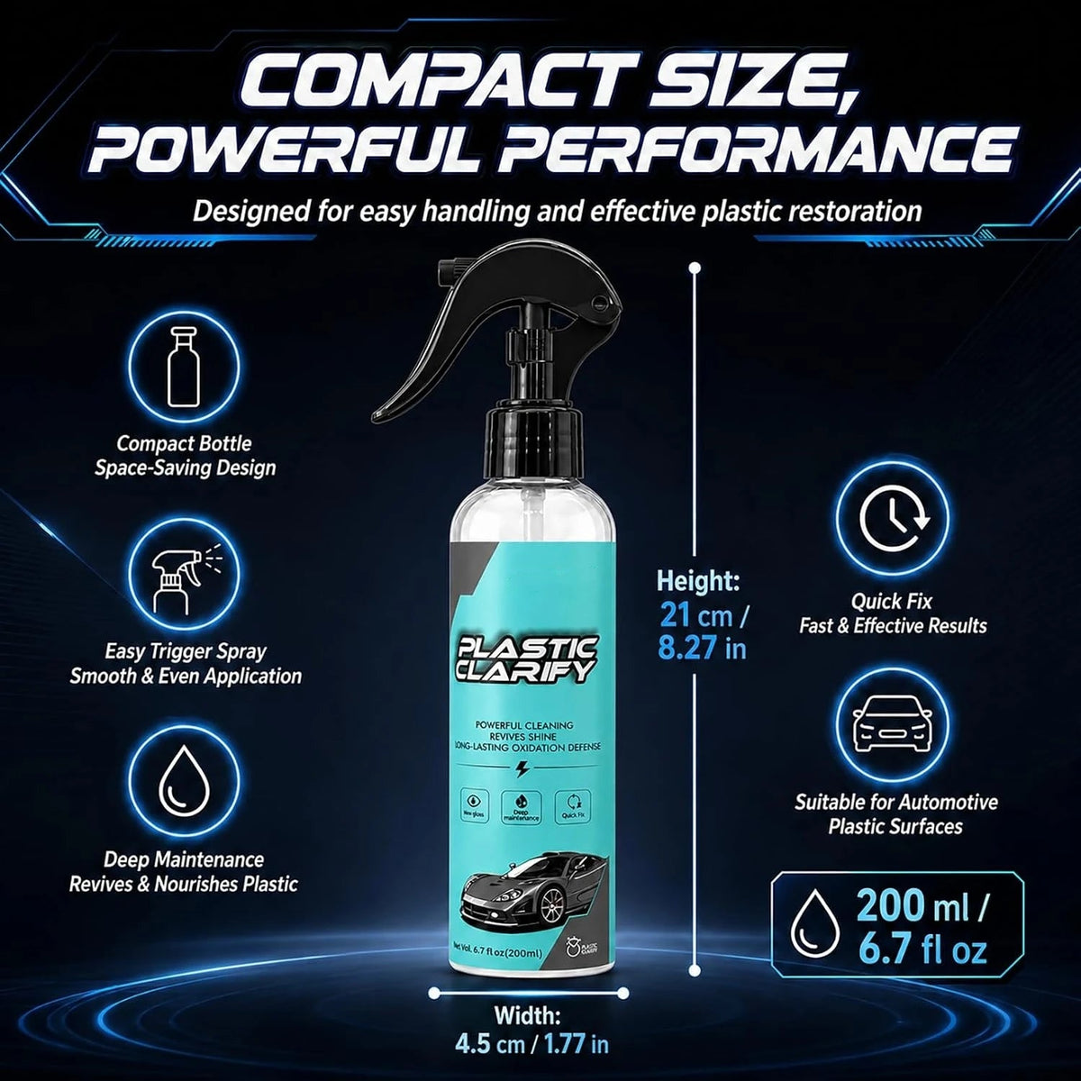 TyiiFind™ Plastic Clarify - Ultimate Plastic & Trim Restorer (200ml)