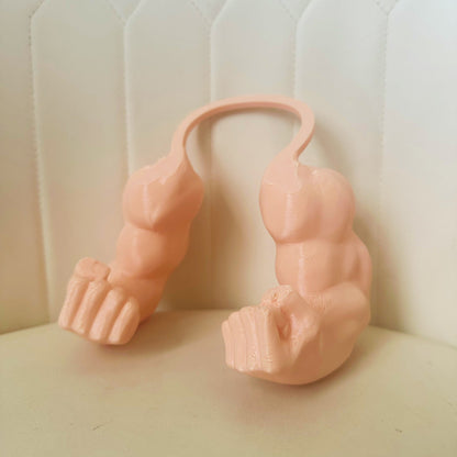 Creative Green Giant Muscle Arm Cat Toy