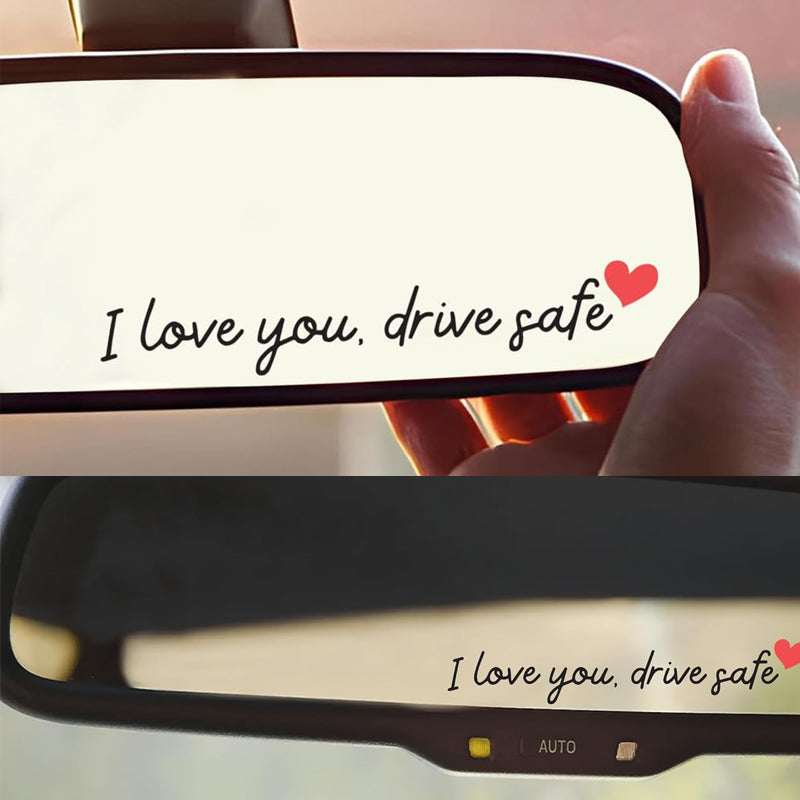 💖“I Love You Drive Safe“ Mirror Sticker