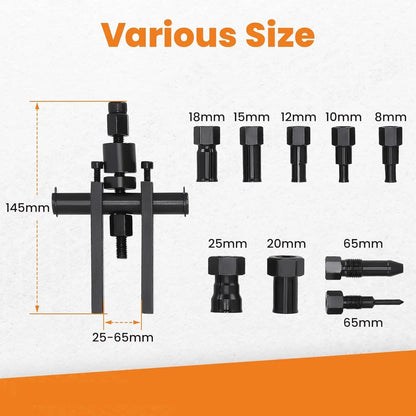 10PCS Blind Hole Bearing Puller Kit – Motorcycle Wheel Inner Bearing Removal Tool Set (0.31"–0.98")