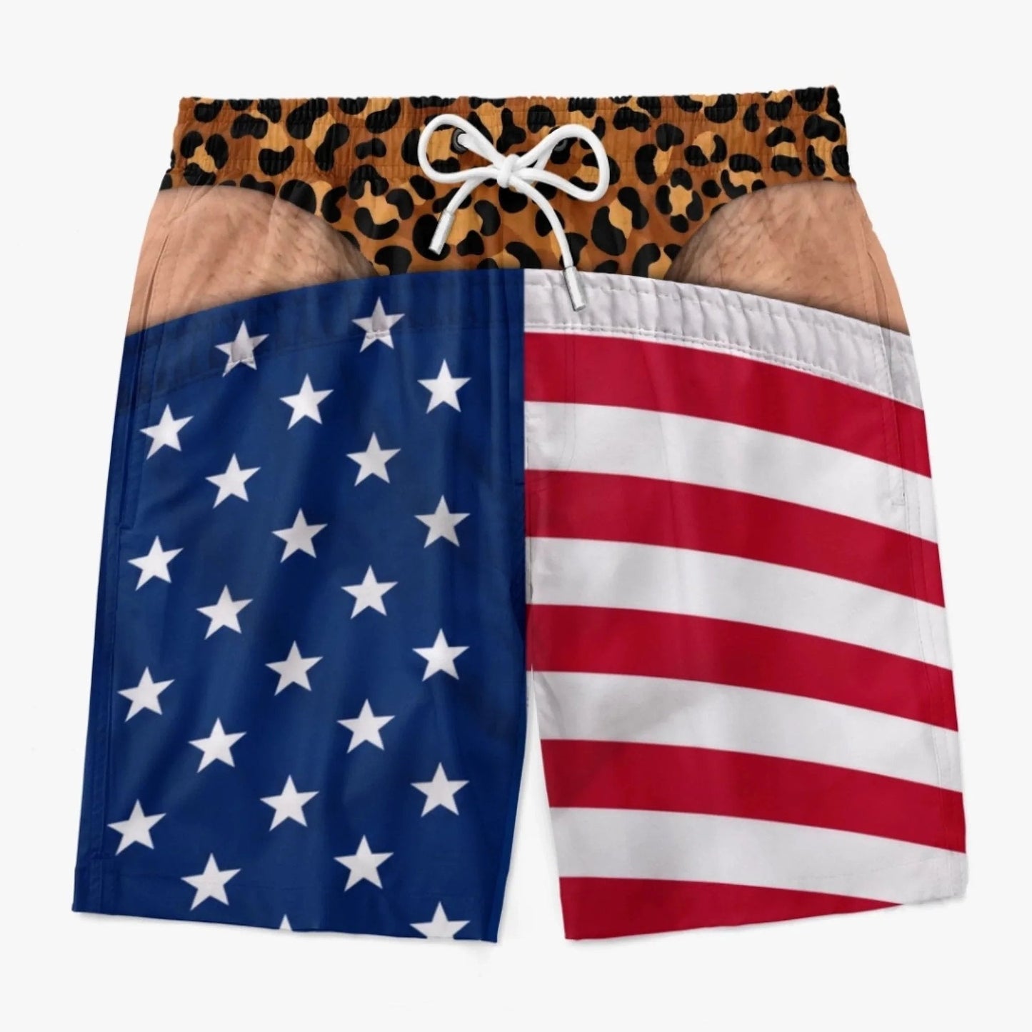 Men’s Novelty Prank Swim Trunks – Funny Beach Shorts for Summer & Parties