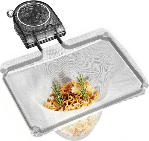 Kitchen Sink Strainer Basket with Suction Pad – Includes 50 Disposable Mesh Bags