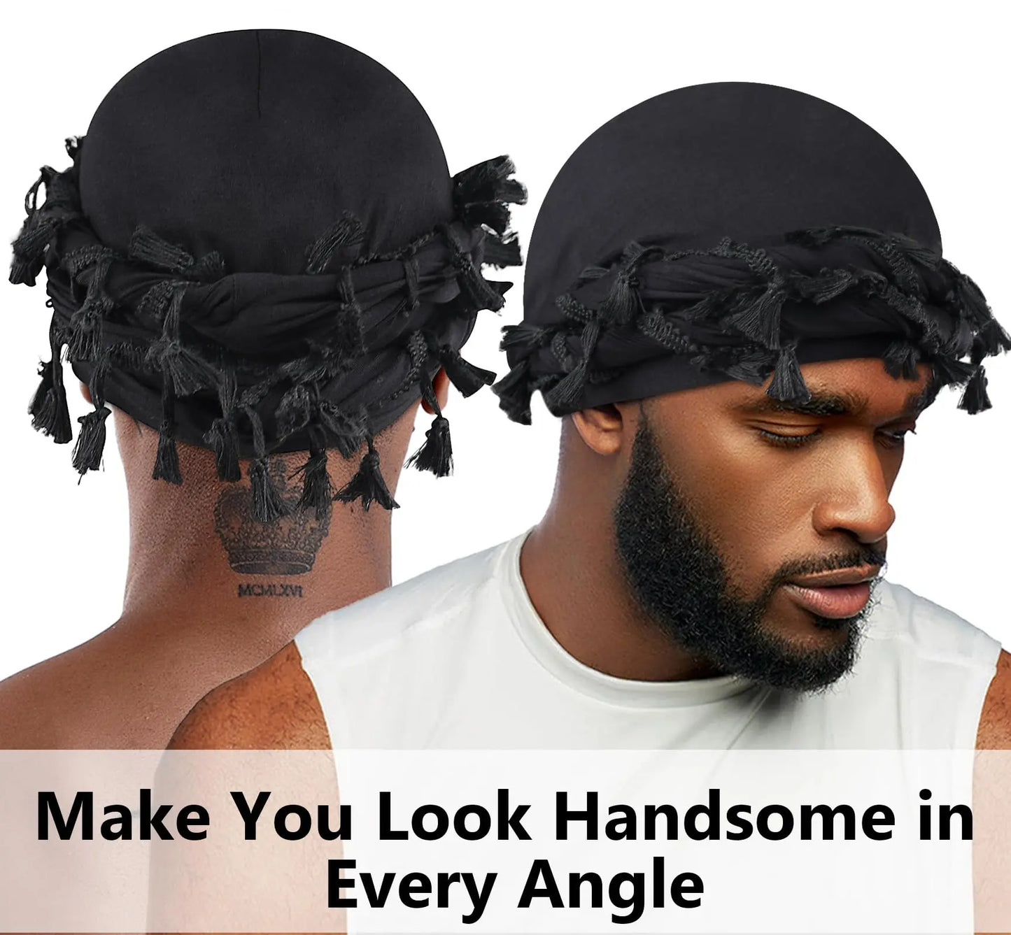Silk Satin Lined Halo Turban Cap