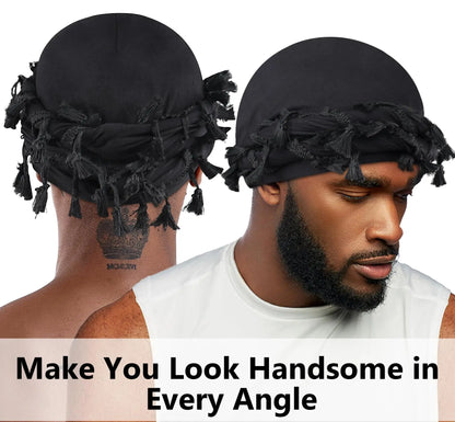 Silk Satin Lined Halo Turban Cap