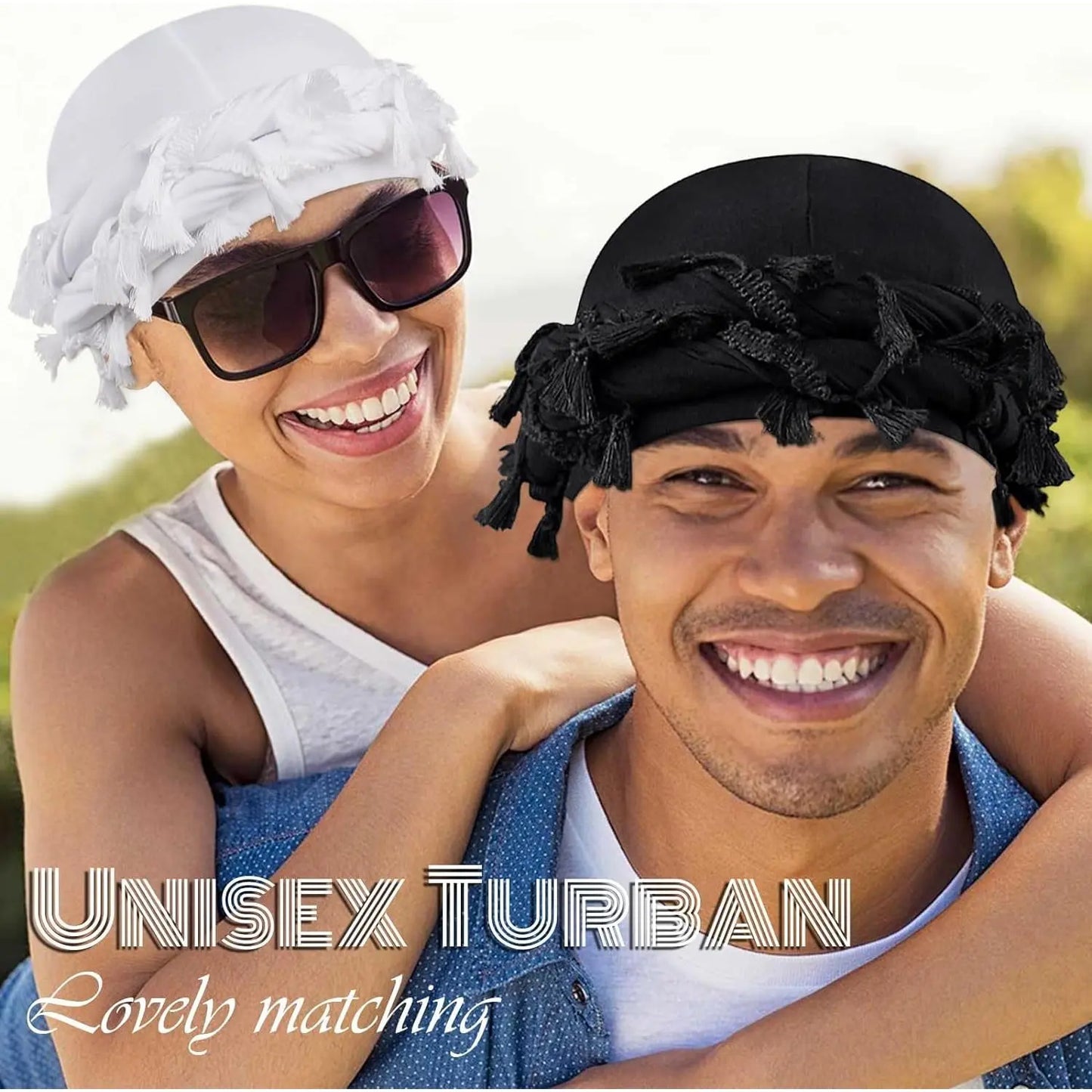 Silk Satin Lined Halo Turban Cap