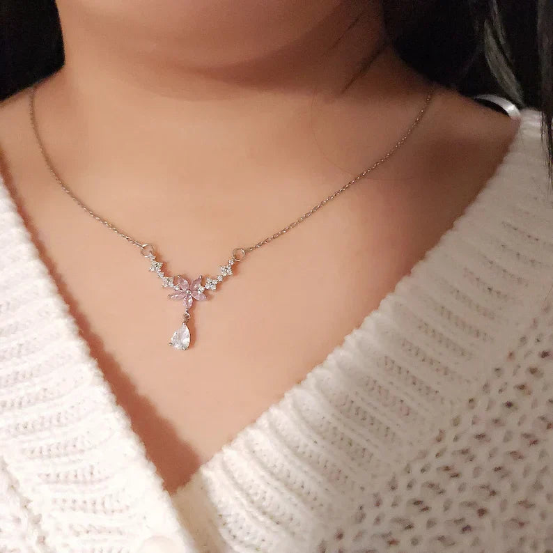 Bridgerton Inspired Floral Necklace