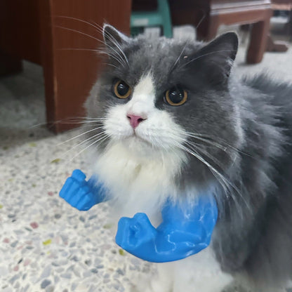 Creative Green Giant Muscle Arm Cat Toy