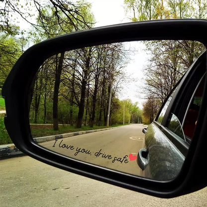 💖“I Love You Drive Safe“ Mirror Sticker