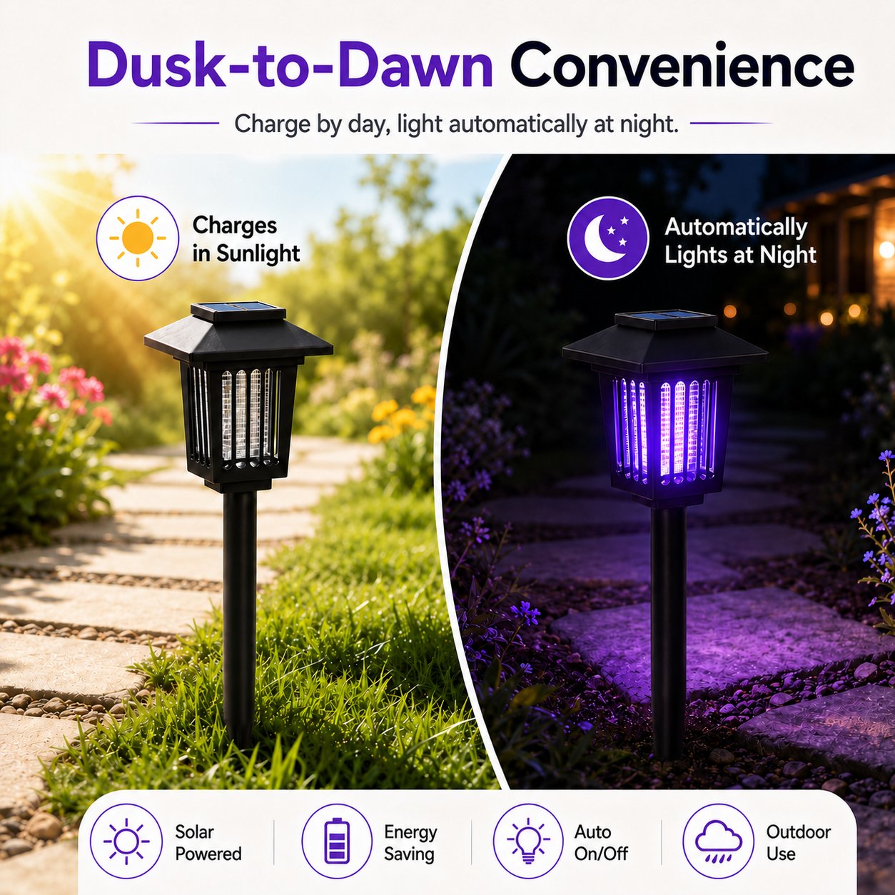 Solar Mosquito Zapper Path Light