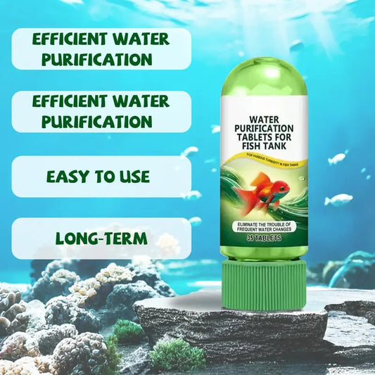 🧪Aquarium Water Purification Tablets | Bio-Safe Effervescent Formula for Crystal Clear Fish Tanks
