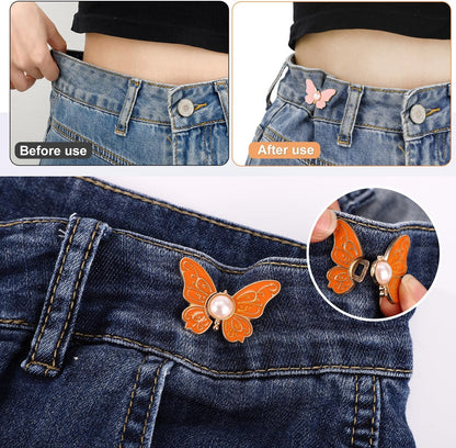 🔥8Pcs Butterfly Pants Waist Tightener