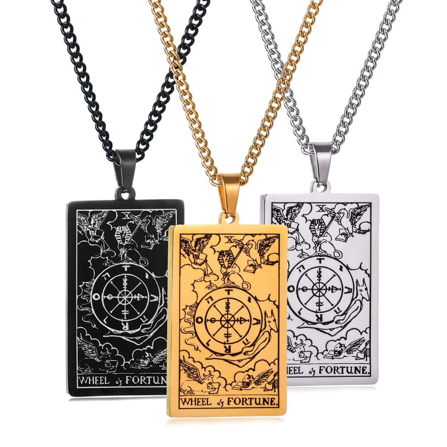 🔮 Mystical Tarot Card Pendant Necklace