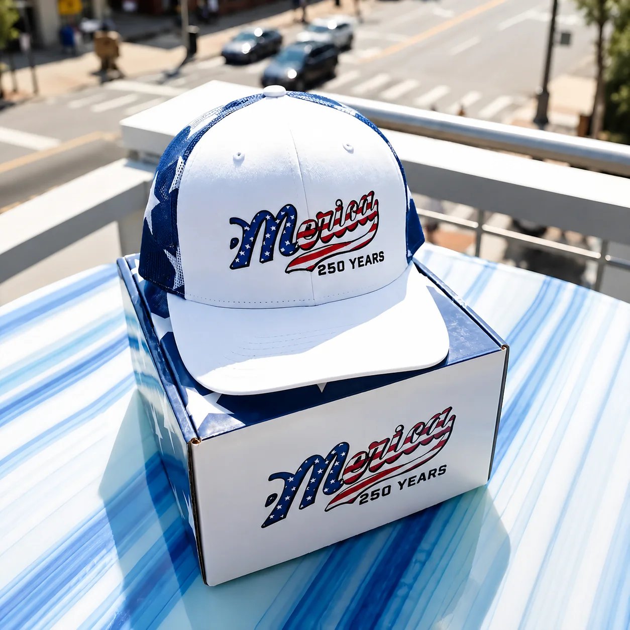 🇺🇸 Merica 250 Years Embroidered Mesh Back Trucker Hat✨(Breathable & Lightweight Comfort & Unisex Fit)