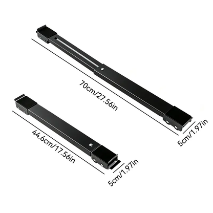 Adjustable Telescopic Heavy-Duty Appliance Moving Dolly (2-Pack) – Lockable Roller Stand for Washer, Dryer & Refrigerator, 600 lbs Capacity